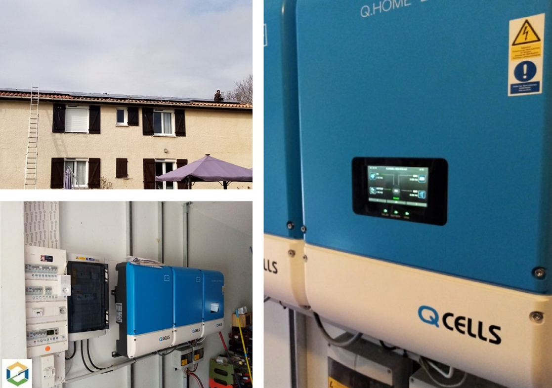 Centrale solaire en autoconsommation avec stockage