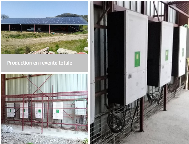 Centrale de 100 kW sur bâtiment agricole